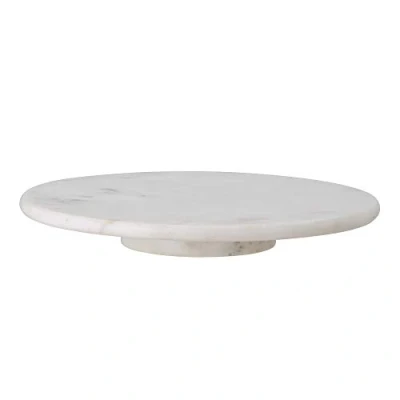 Abbildung von Bloomingville Servierplatte Ellin Drehteller, Weiß Marmor 35,5 x 4 cm Dänisches Design