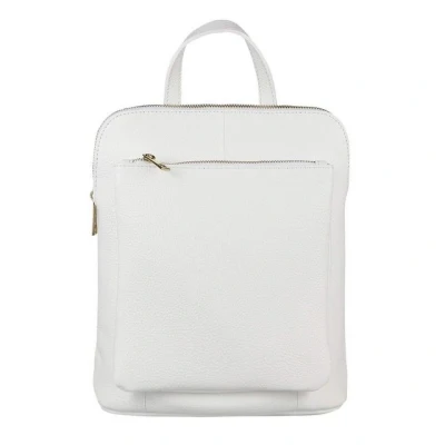 Abbildung von ITALYSHOP24 Rucksack Made in Italy Damen Leder Tasche Schultertasche, leichtgewicht Shopper, als Umhängetasche tragbar
