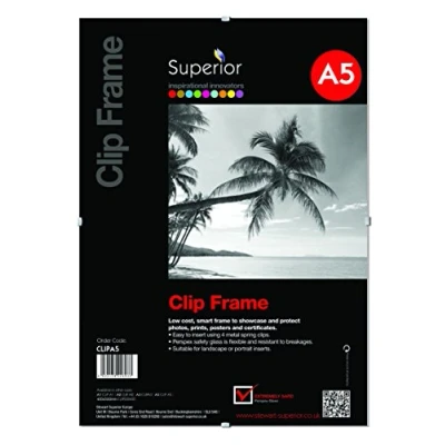 Abbildung von SECO Superior Clipbilderrahmen mit Sicherheitsglass aus Perspex CLIP A5