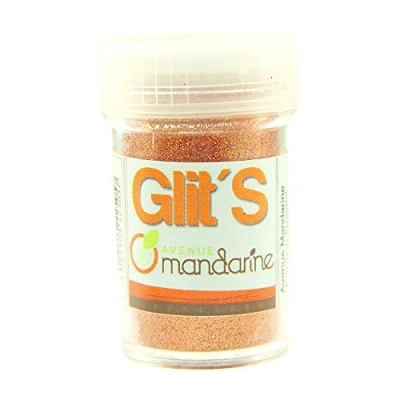 Abbildung von Avenue Mandarine 42505MD Glitter Glit&#039;s Flakon (14g, mit praktischem Streuaufsatz zur leichten Handhabung, ideal für Kinder) 1 Stück orange