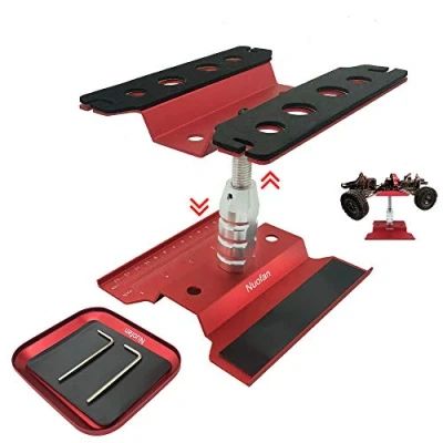 Abbildung von RC Car Work Stand Aluminium Reparatur Workstation mit Schraubablage für 1/8 1/10 1/12 1/16 Traxxas Axial Arrma Redcat Crawler Monster Truck