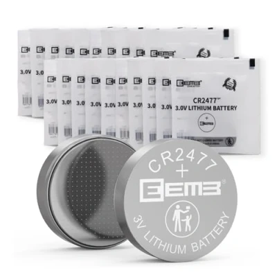 Abbildung von EEMB 20 Pack CR2477 Batterie 3V Lithium Knopfzellenbatterien 2477 DL2477, ECR2477 für elektronische Kerze, Licht, Fernbedienung, Schlüsselanhänger, Alarm, Kontaktsensor, intelligente Geräte