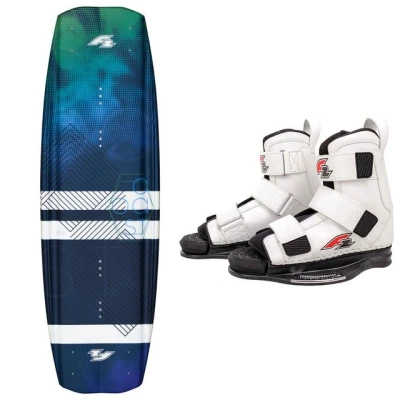 Abbildung von F2 Set Wakeboard Coast Ocean 138cm mit Wakebindung Team Boot L/XL