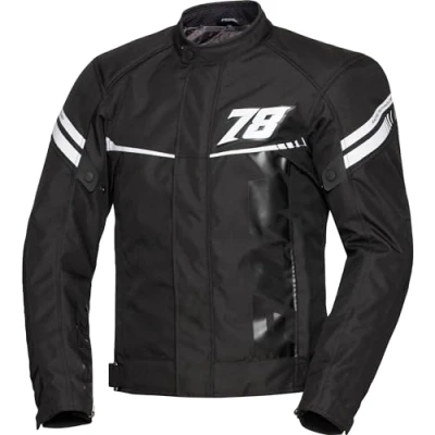 Abbildung von FLM Traction Textiljacke schwarz/weiß M Herren