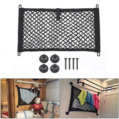 Abbildung von READY Aufbewahrungsnetz, Set für Nutzfahrzeuge, Wohnmobile, Wohnwagen, Boote, Yacht (L)