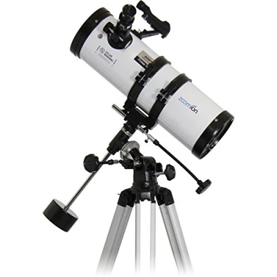 Abbildung von Zoomion Philae 114/500 EQ Spiegelteleskop Astronomisches Teleskop Set mit Stativ, Montierung und Okulare für Kinder Einsteiger der Astronomie