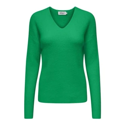Abbildung von ONLY Damen Onlcamilla V Neck L/S KNT Noos Strickpullover, Green Bee, 3XL EU