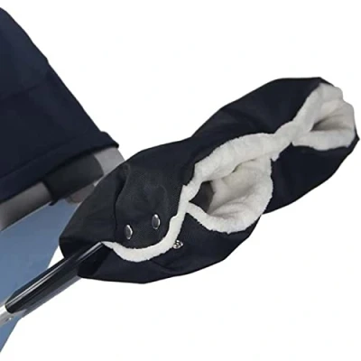 Abbildung von Handwärme Kinderwagen, Universalgröße Handwärmer für Kinderwagen Buggy, Handschuhe Handmuff Wasserdicht und Winddicht,Hält Die Hände im Winter Schön Warm Buggy,Radanhänger