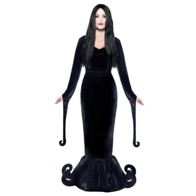 Abbildung von Smiffys Hexen Kostüm Morticia, Werde zur Dame des Hauses dieser schrecklich schrägen Familie!