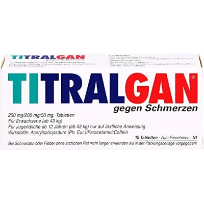Abbildung von TITRALGAN gegen Schmerzen 10 St