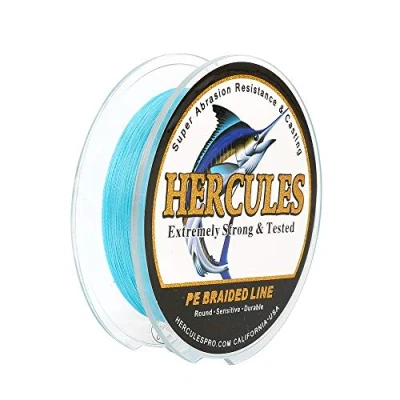 Abbildung von Hercules Super Cast 100m 2000m 109 2196 Yards Geflochtene Angelschnur 6lb 100lb Test für Salzwasser Süßwasser PE Geflecht Fischdraht Superline 4 Stränge