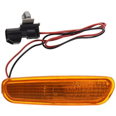 Abbildung von VAN WEZEL 5940917 Blinker gelb vorne links, hinten rechts, seitlicher Einbau, Stoßfänger mit Seitenmarkierungslicht VOLVO: V40 Kombi, S40 I