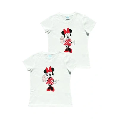 Abbildung von T Shirt Mädchen Kinder Geschenke für Schultüte (DE/NL/SE/PL, Numerisch, 122, 128, Regular, Weiß, Minnie Mouse Shirt)