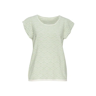Abbildung von Vivance Rundhals Tshirt print, Damen, Größe: 32/34, Creme grün