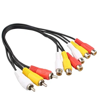 Abbildung von Futheda Splitterkabel (3 Cinch Stecker auf 6 Buchsen, 30,5 cm)