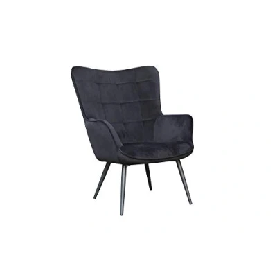 Abbildung von byLIVING Sessel UTA / Gestell schwarz pulverbeschichtet/Relaxsessel, Metall, B 72, H 97, T 80 cm