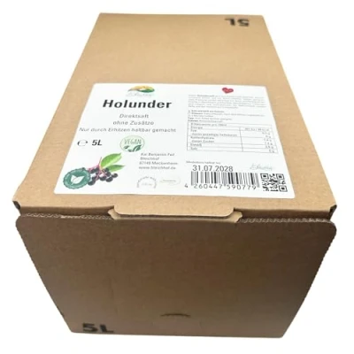 Abbildung von BLEICHHOF® Holundersaft Direktsaft, vegan, Bag in Box (1x5l)