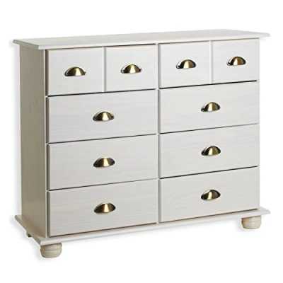 Abbildung von IDIMEX Kommode COLMAR, Schubladenschrank Apothekerschrank Sideboard, 8 Schubladen, we