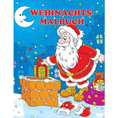 Abbildung von Weihnachtsmalbuch: Der Weihnachtsmann und seine Abenteuer (Lustige Malbücher, Band 1)