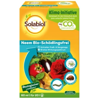 Abbildung von Solabiol Neem Bio Schädlingsfrei, biologische Schädlingsbekämpfung an Zierpflanzen, Kräutern, Kartoffeln und Gemüse, 60 ml