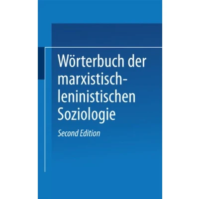 Abbildung von Wörterbuch der Marxistisch Leninistischen Soziologie (Schriften Zur Handelsforschung,)