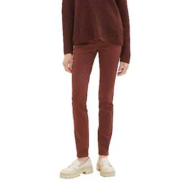 Abbildung von TOM Tailor Alexa SLIM Stoffhose, Damen, Größe: 38x32, Raisin