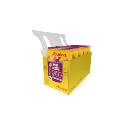 Abbildung von JOSERA MiniDeluxe (5 x 900 g) Adult Mini Premium Trockenfutter für ausgewachsene Hunde Kleiner Rassen Lamm &amp; Süßkartoffel Kleine Kroketten extraverträglich weizenfrei Hundefutter