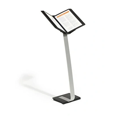 Abbildung von Durable Bodenständer Sherpa Stand PRO 10, mit 10 schwarzen Sicht Tafeln A4, 591001