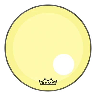 Abbildung von Remo Schlagzeugfell Colortone Powerstroke 3 clear ported 20&quot; P3 1320 CT YEOH gelb
