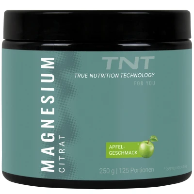 Abbildung von TNT Magnesium Citrat Pulver (250g) Apfel Geschmack 250 g