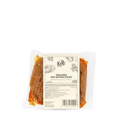 Abbildung von KoRo Veganes Bio Seitan Steak Mediterrane Art 250 g