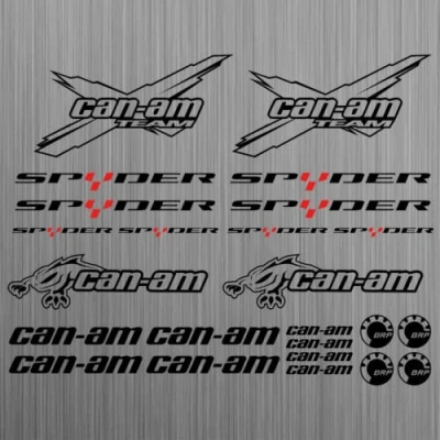 Abbildung von SUPERSTICKI can am canam Team BRP Spyder Sticker Decal Quad ATV 24 Pieces aus Hochleistungsfolie Aufkleber Autoaufkleber Tuningaufkl
