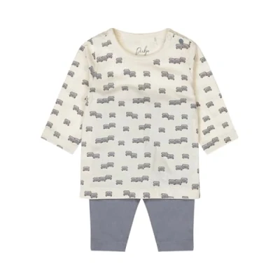 Abbildung von Dirkje Boys Pyjama Organic Cotton and Elastane Faded Blue Size 98/104