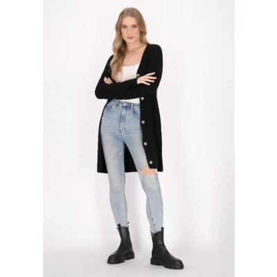Abbildung von Strickjacke SCHMUDDELWEDDA XL/XXL / Schwarz 52% Acrylic 25% Polyesteramide 23% Polyester