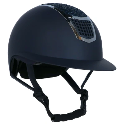 Abbildung von HKM Reithelm Glamour Shield Dunkelblau/Silber 59 61cm