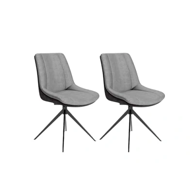 Abbildung von byLIVING Esszimmerstuhl &quot;Phoenix 2er Set&quot;, (Set), 2 St., Boucle Microfaser, 360 Grad drehbar mit Rücklauffunktion und hochwertigen Bezugsstoffen