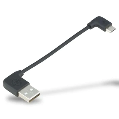 Abbildung von SKS GERMANY COMPIT KABEL Micro USB, kurzes Ladekabel mit Winkelstecker, Android (Zubehör für das System, zum Aufladen der COM/UNIT Powerbank, praktisch und unauffällig)
