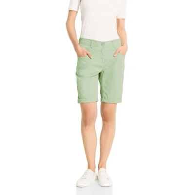 Abbildung von Cecil MIT Straight LEGS Shorts, Damen, Größe: 32, Grün