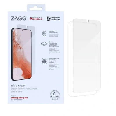 Abbildung von ZAGG InvisibleShield Ultra Clear Schutzhülle für Samsung Galaxy S22 Aufprallschutz, berührungsempfindlich, einfache Anwendung, vollständige Abdeckung