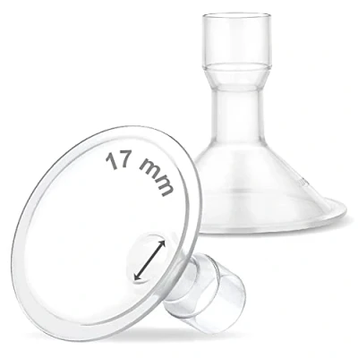Abbildung von Maymom MyFit Schilde klein; Kompatibel mit Medela Brustpumpen PersonalFit, Freestyle, Harmony, Maxi, Freestyle Flex Anschluss; Anschluss an Breit/Schmal Anschluss, 2 Stck. (17mm).