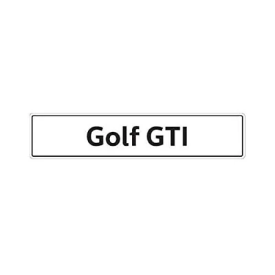 Abbildung von Volkswagen 5K0071801H Kennzeichenschild Nummernschild Kennzeichen Typenschild, mit Golf GTI Schriftzug