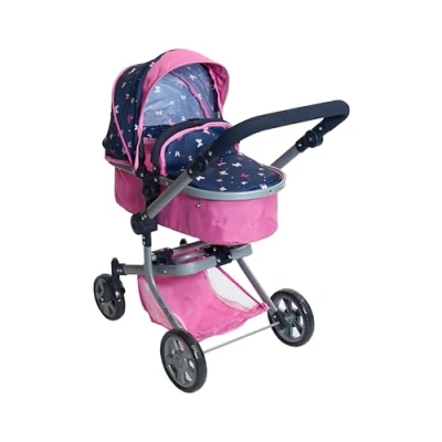Abbildung von CHIC2000 Kombi Puppenwagen Mika, Butterfly, rosa