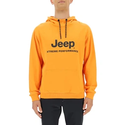 Abbildung von JEEP O102626 O288 XP Man Hooded Sweatshirt Xtreme Performance Print JX22A Sun Orange/Black S