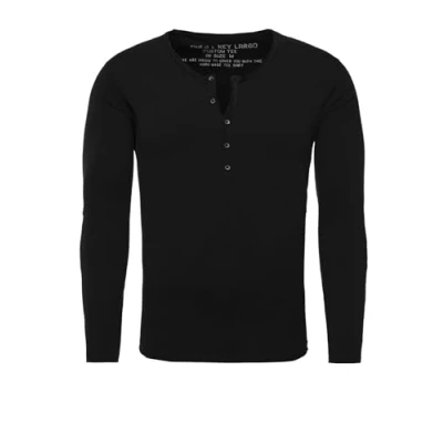 Abbildung von Key Largo Ginger Langarmshirt, Herren, Größe: 3XL, Black