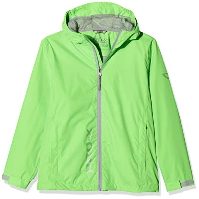 Abbildung von PRO X elements Kinder Regenjacke FLASHY I Atmungsaktive Windbreaker mit Handytasche, Packsack &amp; Kapuze Wasserdichte Kinderjacke für Jungen Mädchen