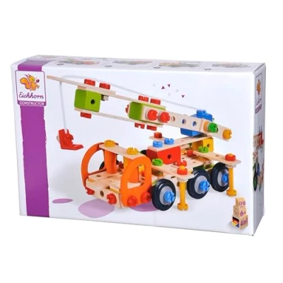 Abbildung von Eichhorn Constructor Kranwagen Konstruktionsspielsteine, (170 St), Made in Germany, FSC® schützt Wald weltweit