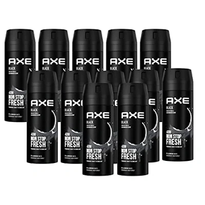 Abbildung von axe Deo Set Bodyspray Black ohne Aluminiumsalze Deodorant 12x 150ml Deospray