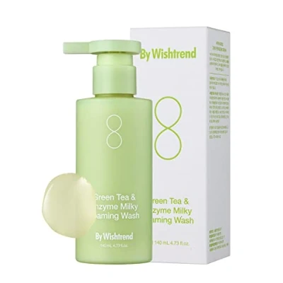 Abbildung von By Wishtrend Green Tea &amp; Enzyme Milky Foaming Wash 140 ml
