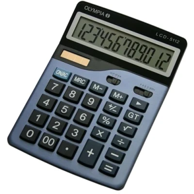 Abbildung von Olympia Taschenrechner LCD 5112, mit großen Tasten, 12 stellig