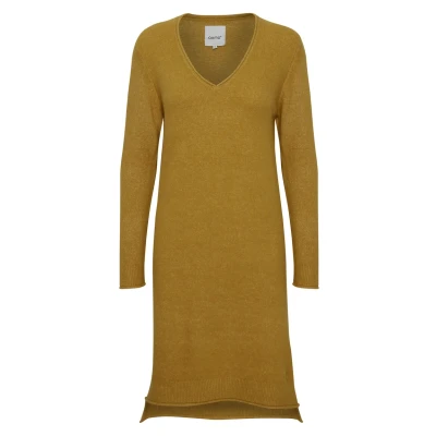 Abbildung von Oxmo IDA Strickkleid, Damen, Größe: Small, Honey mustard melange